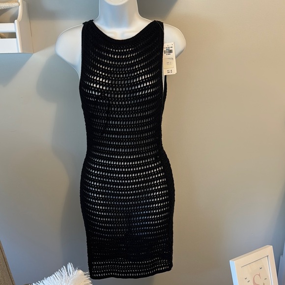 Abercrombie & Fitch  Crochet-Style Mini Dress Coverup  NWT - Picture 1 of 7